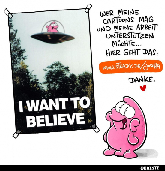 Wer meine Cartoons mag und meine Arbeit unterstützen.. - Lustige Bilder | DEBESTE.de