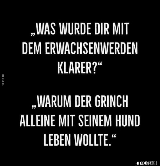 "Was würde dir mit dem Erwachsenwerden klarer?".. - Lustige Bilder | DEBESTE.de