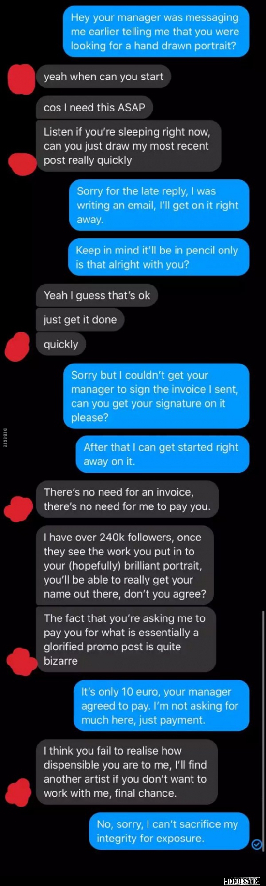 Wenn ein Influencer mal wieder ein Anliegen hat..