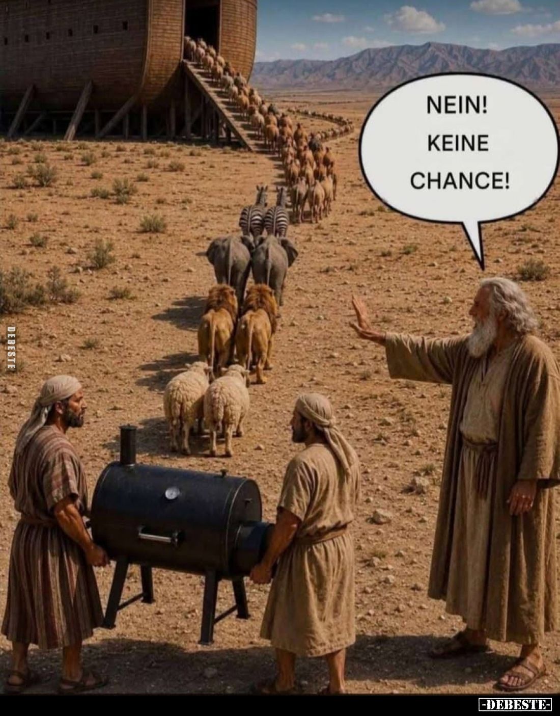 NEIN!
KEINE CHANCE!