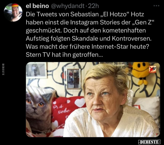 Die Tweets von Sebastian "El Hotzo" Hotz haben einst die.. - Lustige Bilder | DEBESTE.de