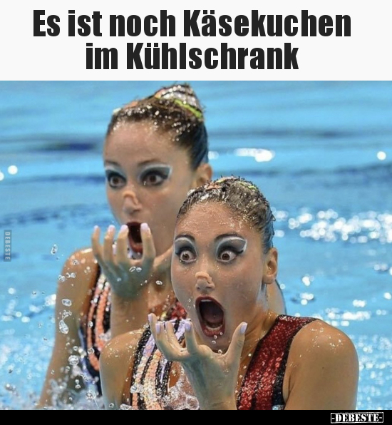 Es ist noch Käsekuchen im Kühlschrank..