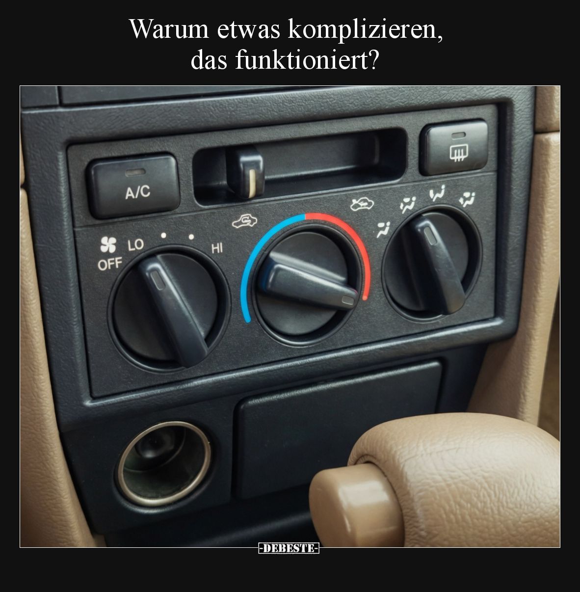 Warum etwas komplizieren, das funktioniert?.. - Lustige Bilder | DEBESTE.de