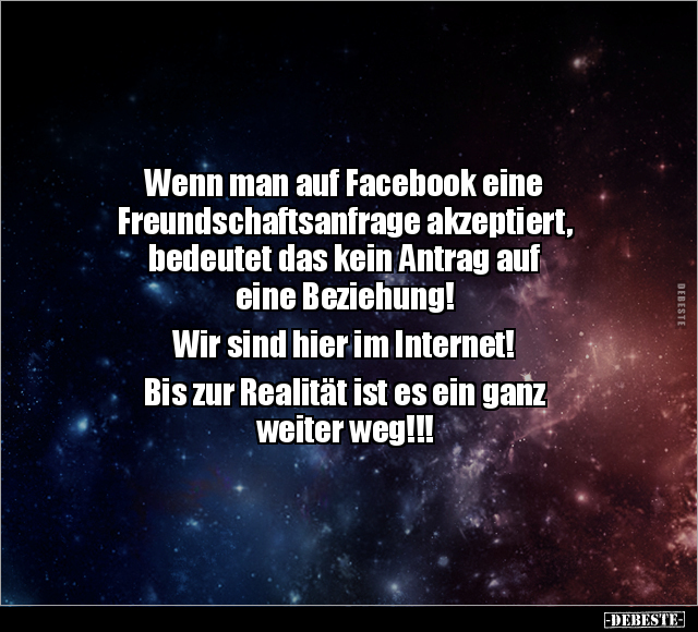 Wenn man auf Facebook eine Freundschaftsanfrage.. - Lustige Bilder | DEBESTE.de