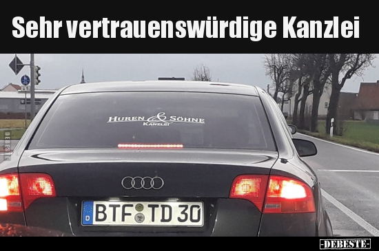 Sehr vertrauenswürdige Kanzlei.. - Lustige Bilder | DEBESTE.de