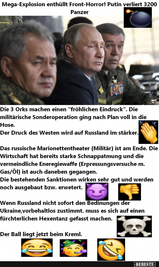 Putin der Chef-Ork und seinen beden Gehilfen - Lustige Bilder | DEBESTE.de