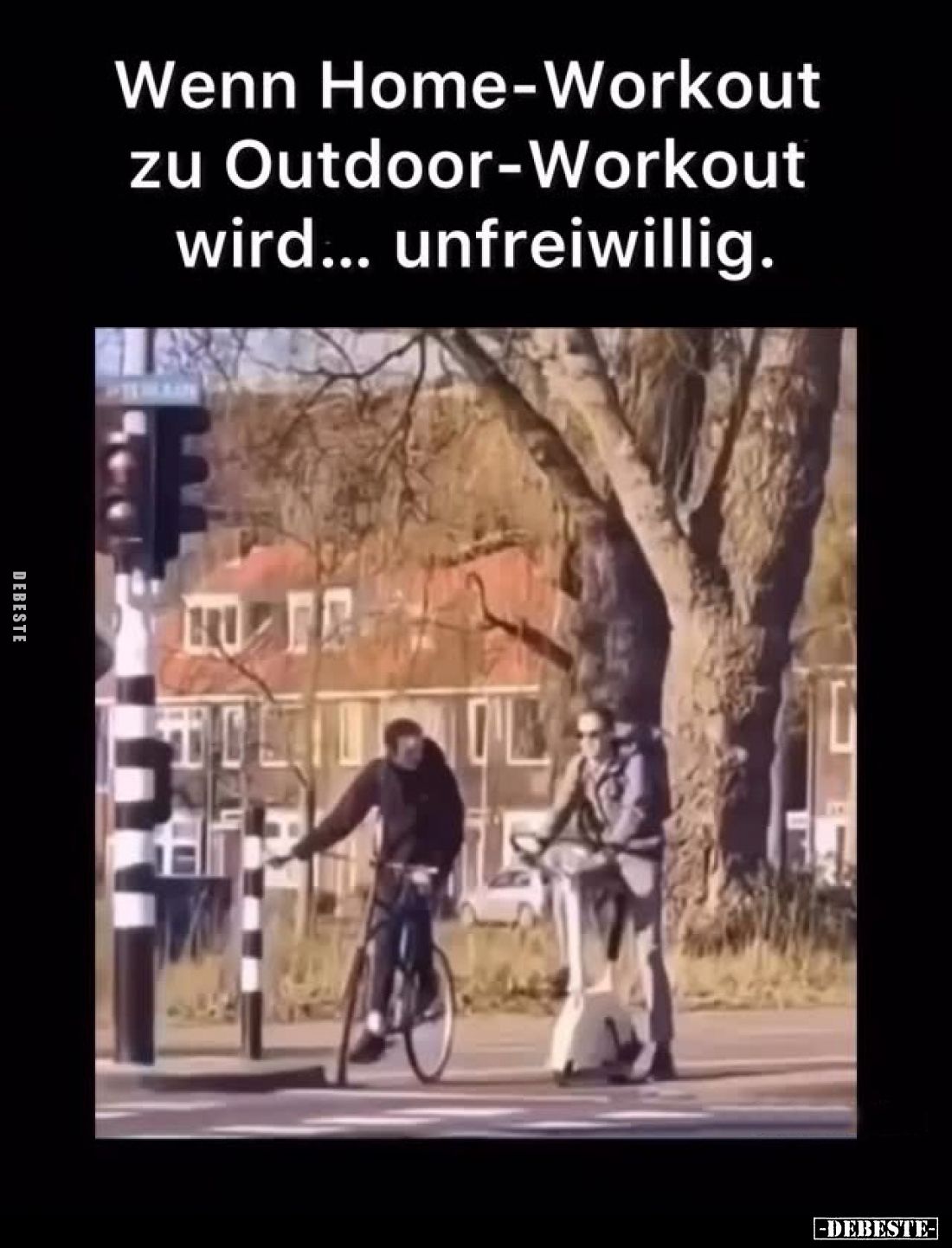 Wenn Home-Workout zu Outdoor-Workout wird... unfreiwillig.