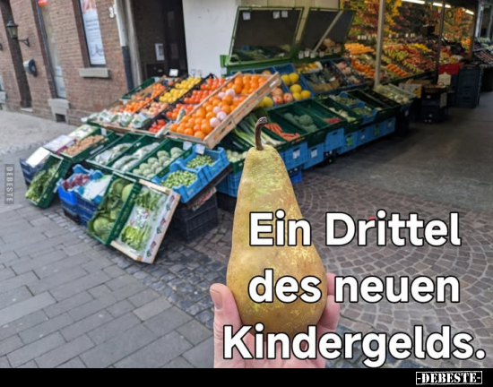 Ein Drittel des neuen Kindergelds... - Lustige Bilder | DEBESTE.de