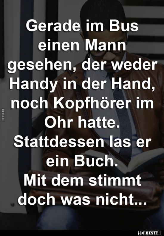 Mann, Handy, Hand, Kopfhörer, Buch, Stimmt, Doch